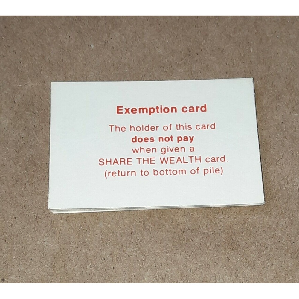 Vintage 1981 Game of Life Replacement Piece Cards